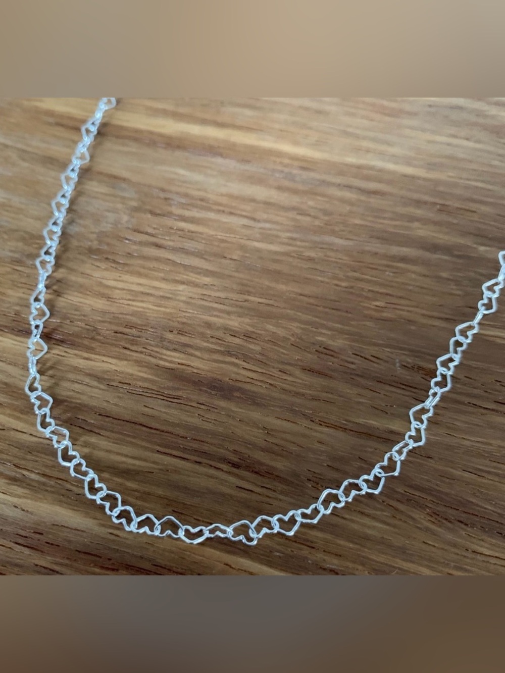 Sterling Silver .925                              Heart Necklace/Chain 20”